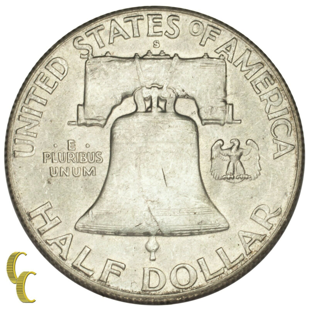 1949-S Silver Franklin Half Dollar 50C (Choice BU Condition) Full Mint Luster