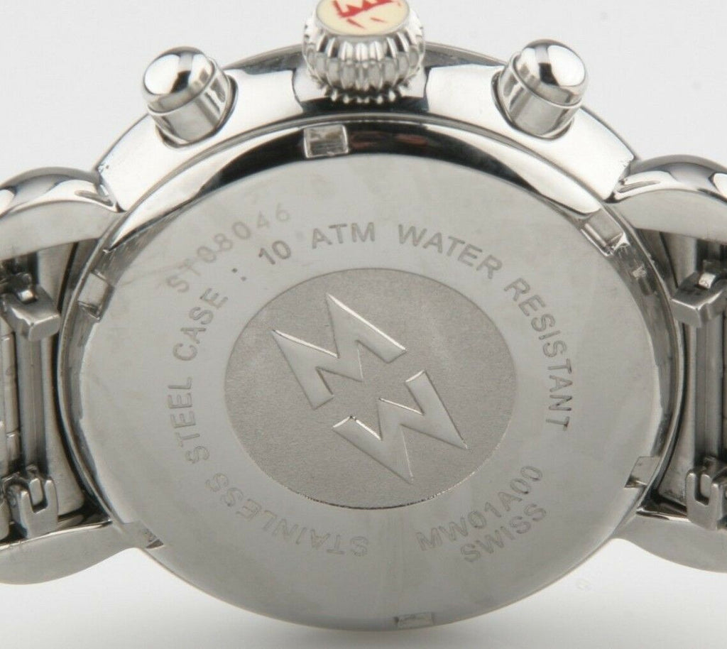 Michele Women's Stainless Steel Chronograph Sport Quartz Watch MW01A00 w/ Date
