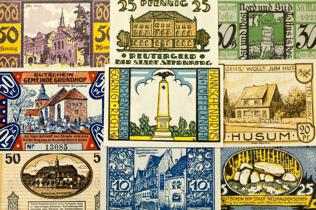 1920's Germany Notgeld (Emergency Money) 25pc - Grundhof, Roda, Tonndorf-Lohe