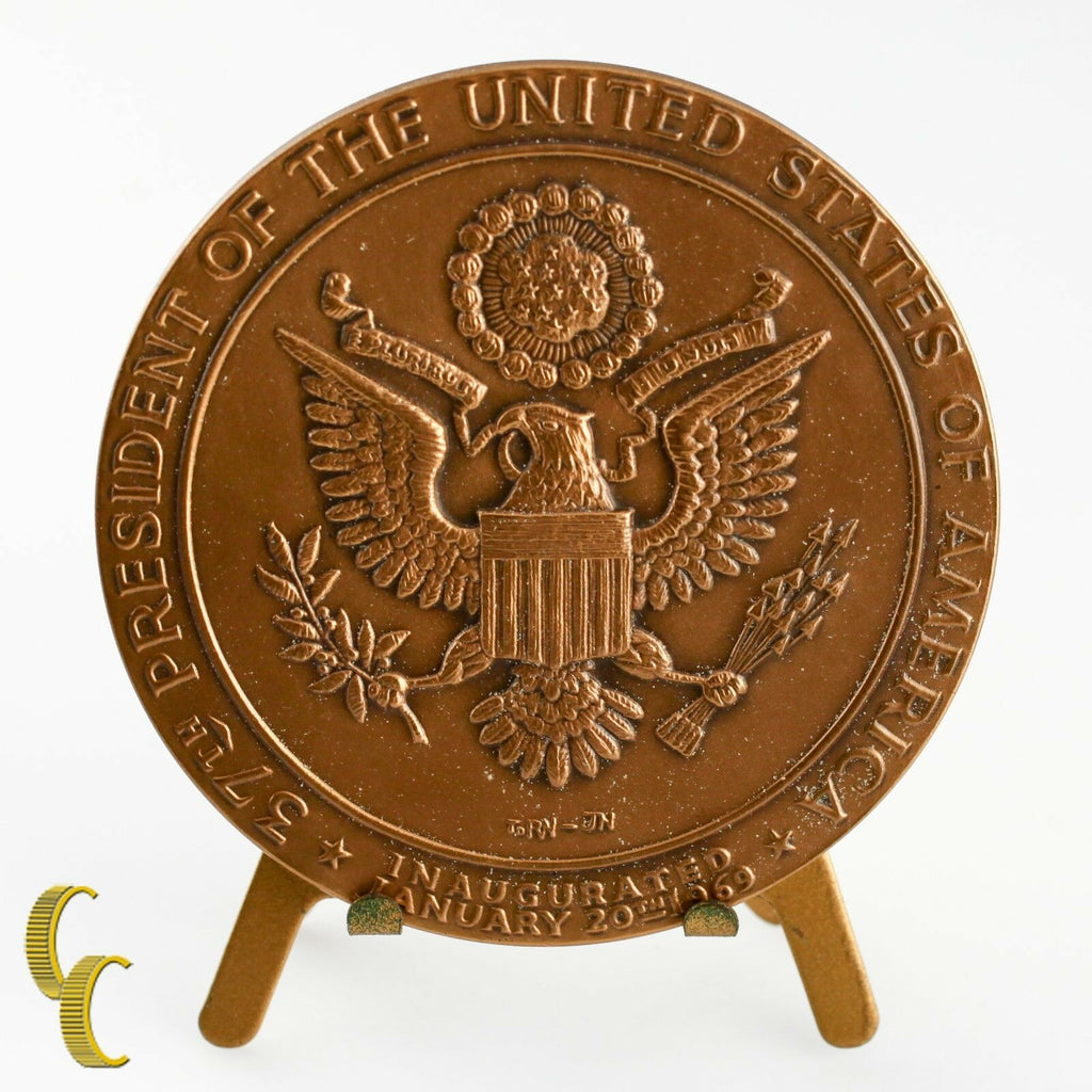Medallic Art Company Comm Inaugural Bronze Medals President Nixon & Ford