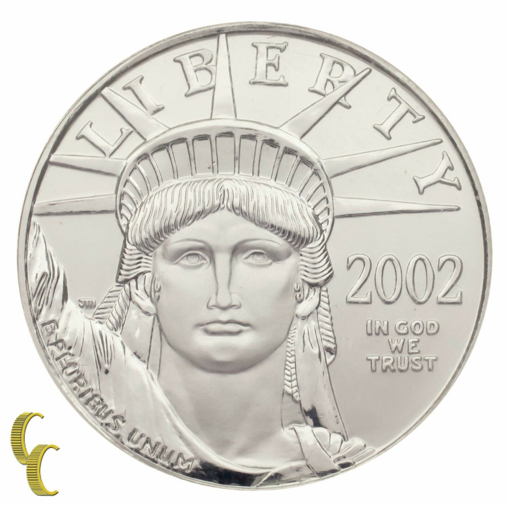 2002 Platinum P$50 1/2 Ounce Statue of Liberty Graded by NGC as MS-69
