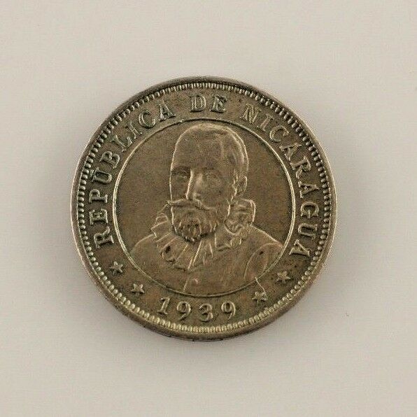 1939 NICARAGU 10 CENTAVOS COIN