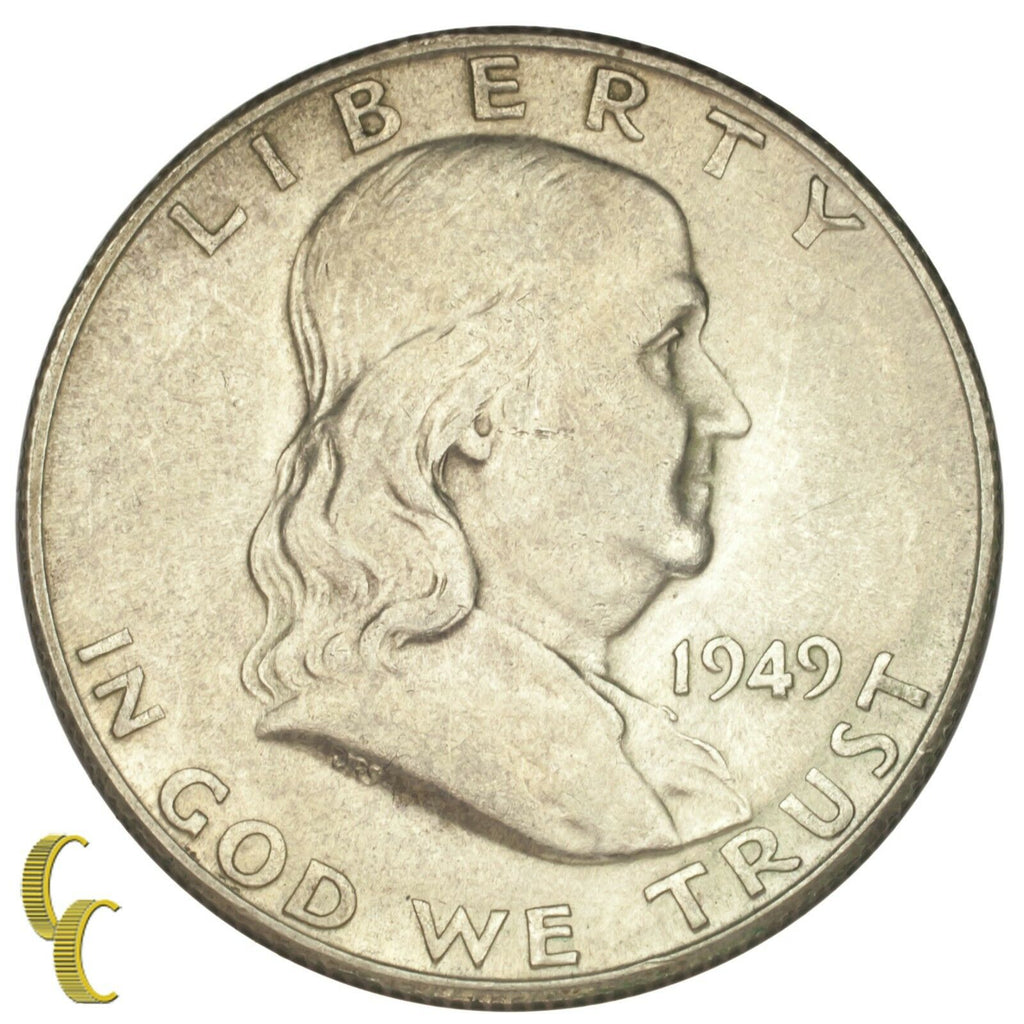 1949-S Silver Franklin Half Dollar 50C (Choice BU Condition)