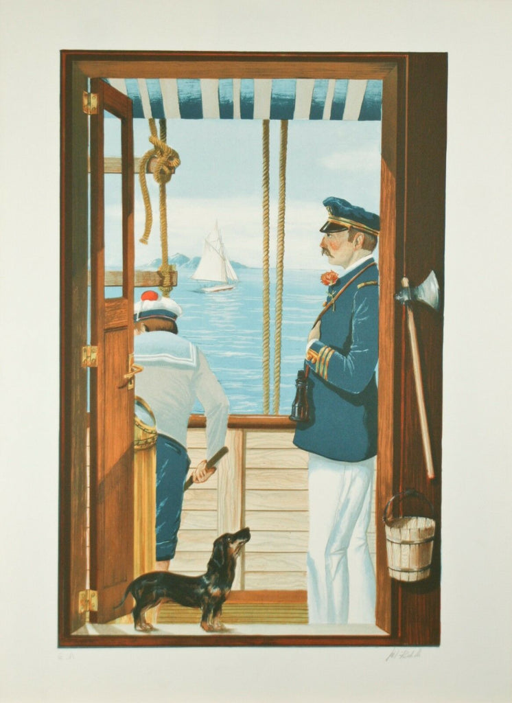 "The Sailor" by Ruchelle Signed Ltd Edition Artist's Proof EA Lithograph 30"x22"