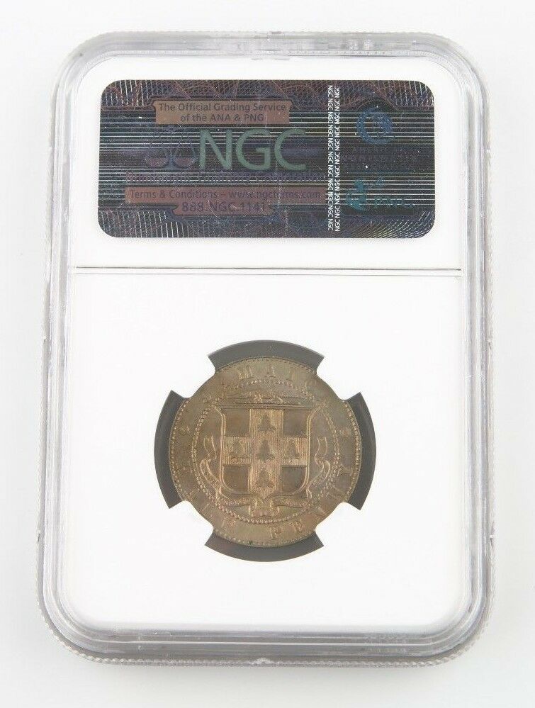 1905 Jamaica Half Penny 1/2P NGC MS-65 KM#22