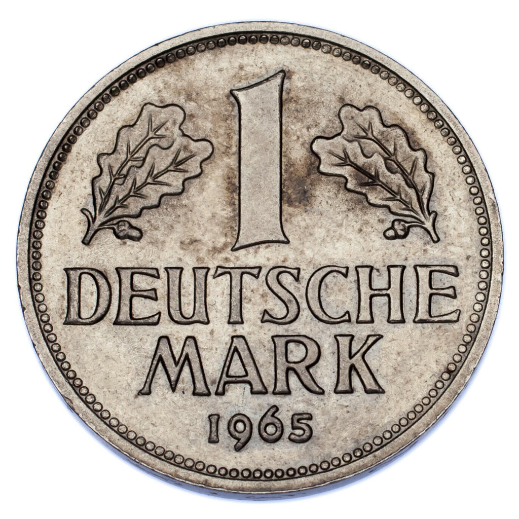 1963-1971 Germany 1 Mark Coin Lot (5 coins) All in XF-AU Condition! KM# 110