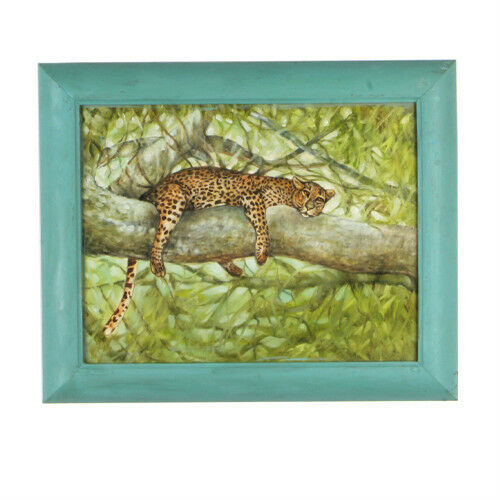 "Nap Time" (Cheetah Resting in Tree) By Anthony Sidoni Oil Painting 14"x17"