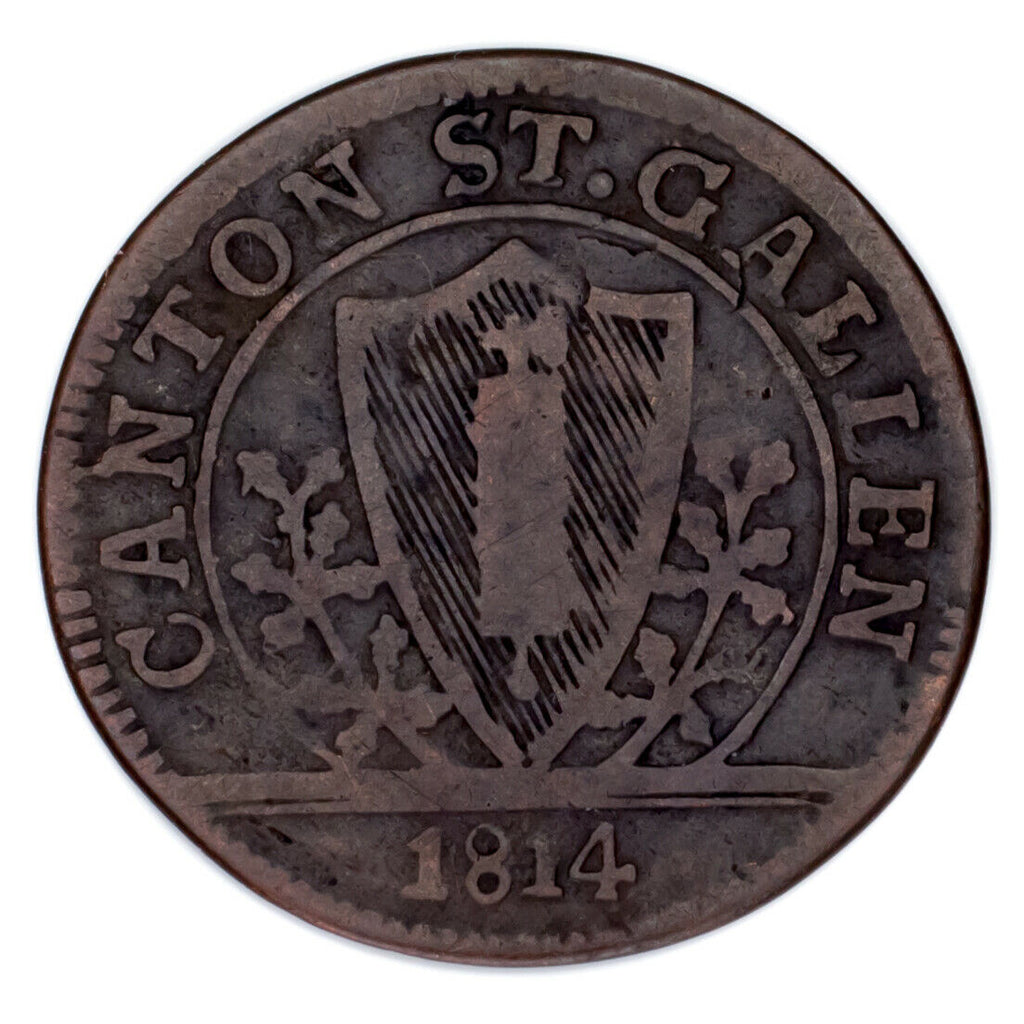1791-1814 Swiss Cantons Coin Lot (3pcs) 4 Kreuzer to 1 Batzen (VF)