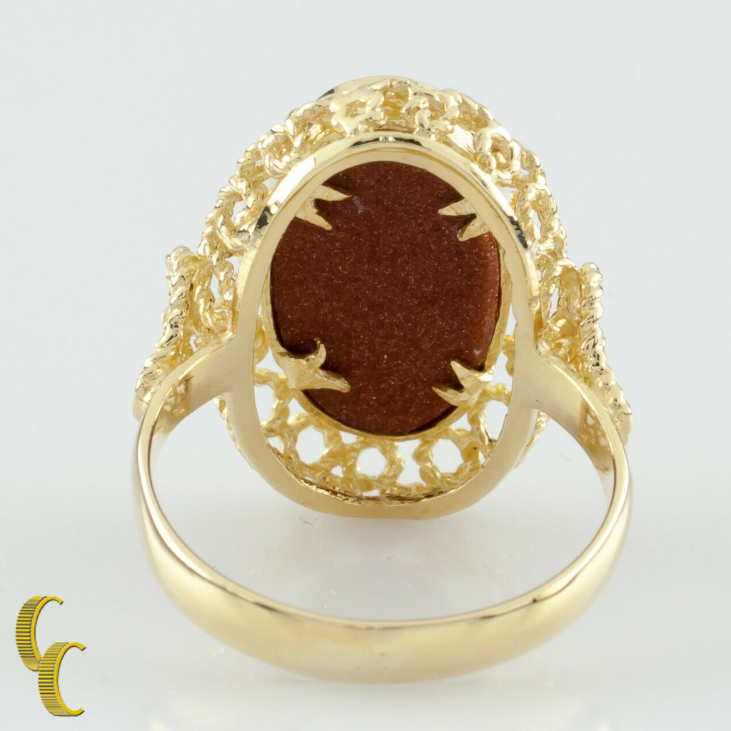 Corletto 18K Yellow Gold Goldstone Ring