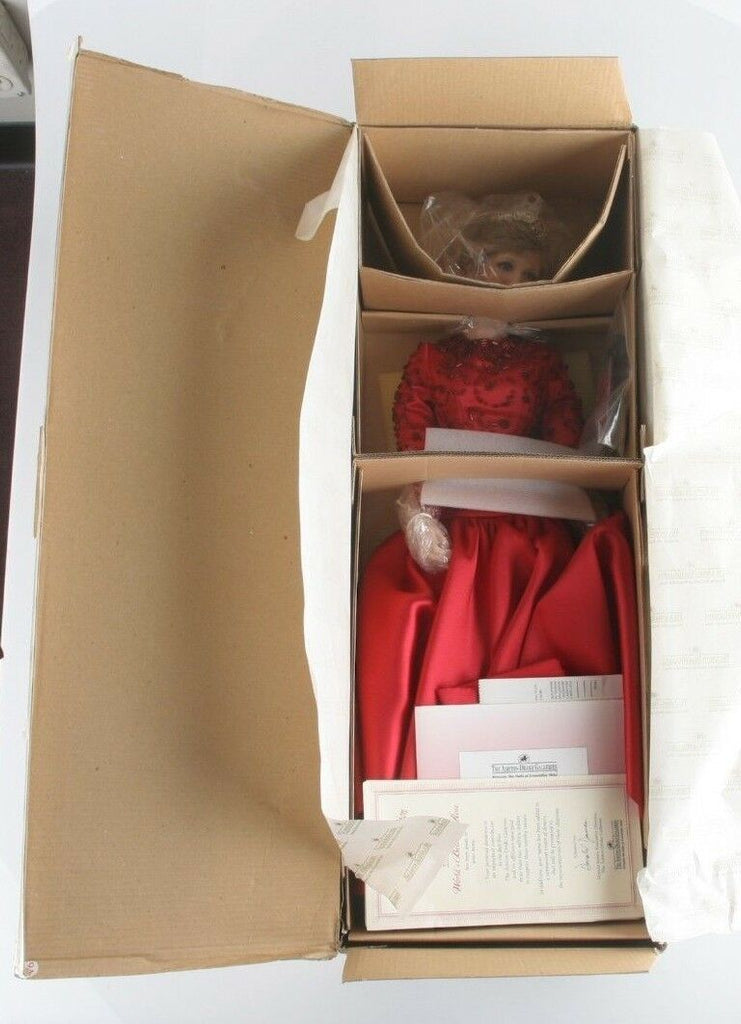 Ashton-Drake Red "Diana, World's Beloved Rose" Porcelain Doll NIB #96002 w/ CoA