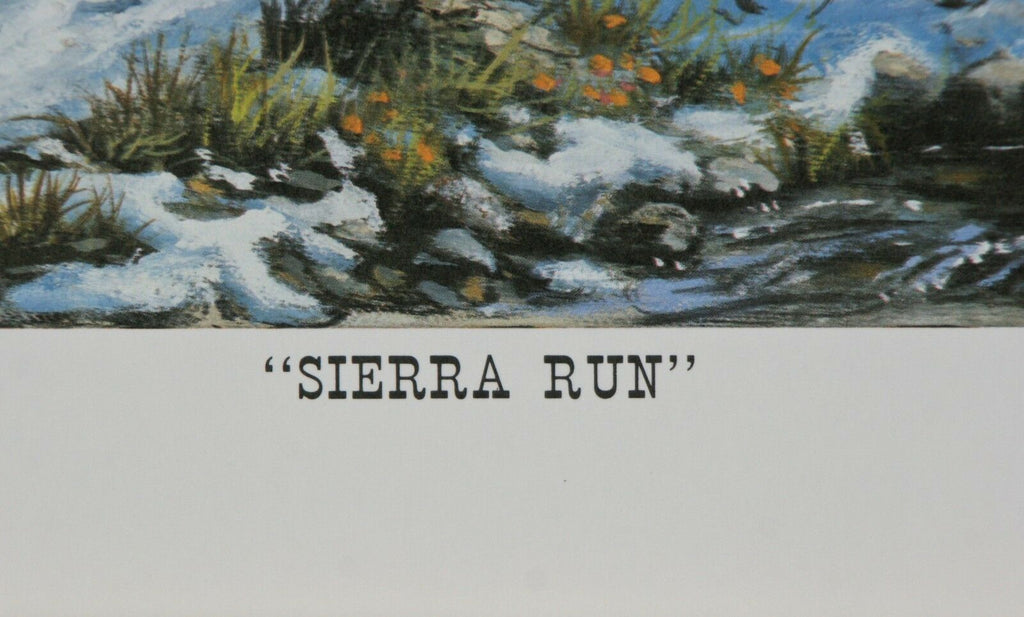 "Sierra Run" by Newell Boatman Offset Lithograph on Paper CoA 2010 181/1250