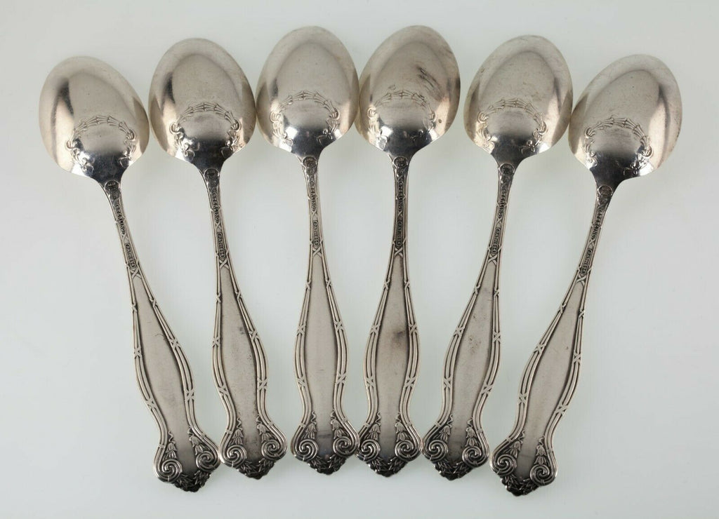 TOWLE Empire 1894 Sterling Silver Teaspoon Lot of 6, 5.75" w/Mono
