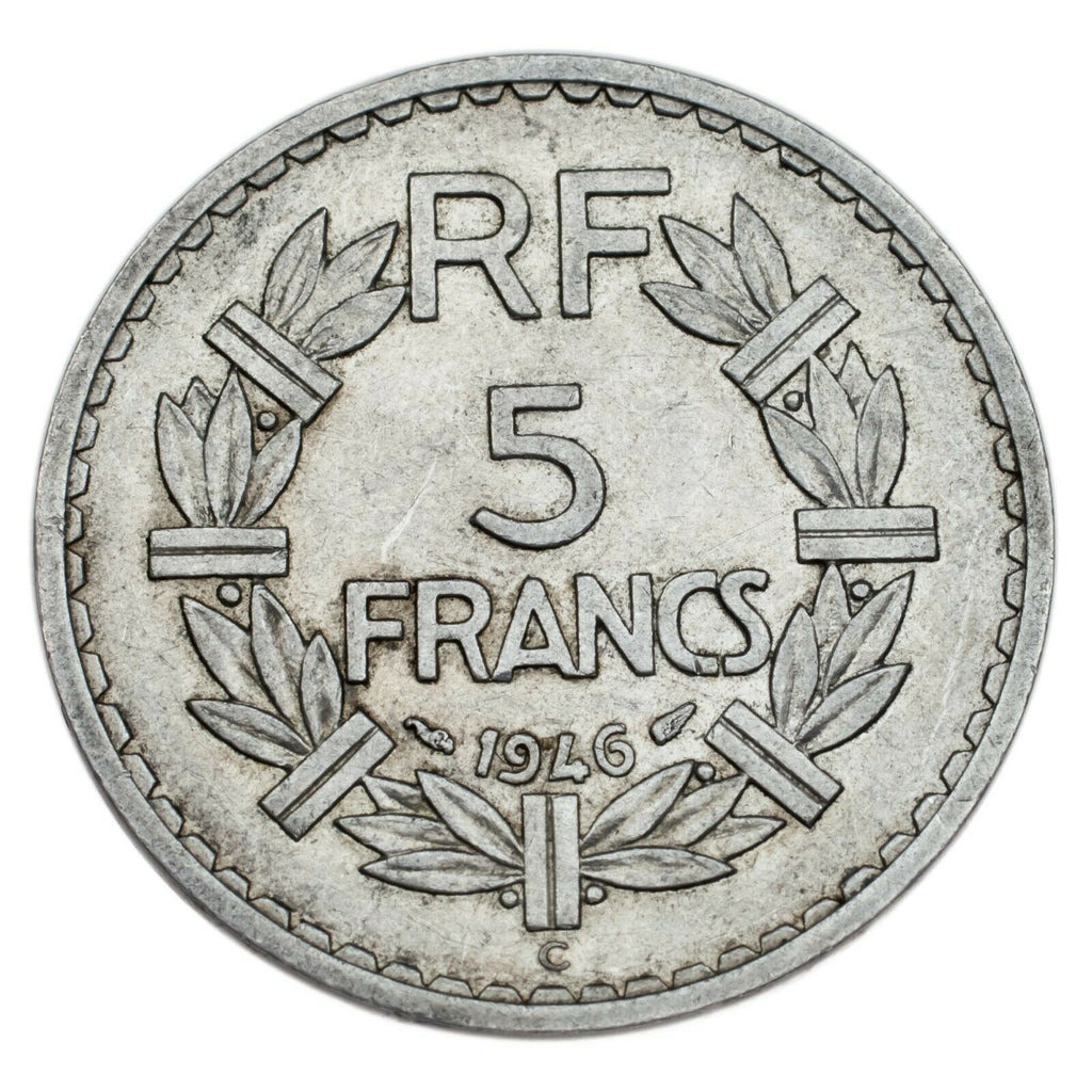 1946-C France 5 Francs XF Condition KM# 888b.3