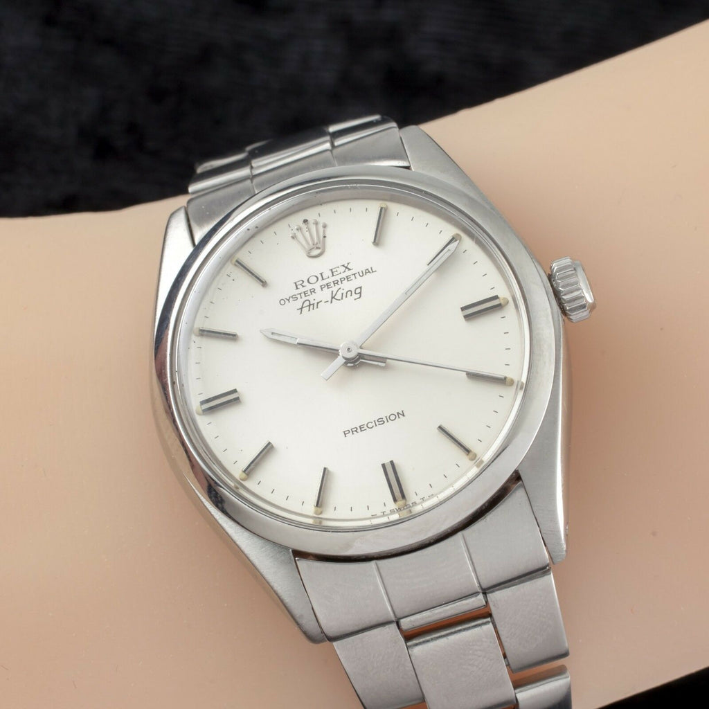 Rolex ♛ Air King Oyster Perpetual SS Men's Automatic Watch 5500 1979