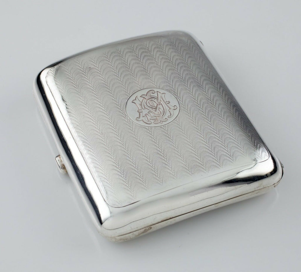 Sampson Mordan & Co. Sterling Silver Cigarette Case Monogrammed Nice Condition!