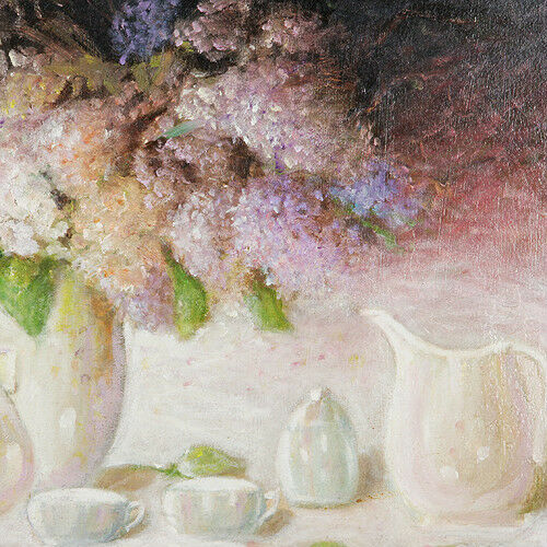 "Lilac Time" By Anthony Sidoni 2007 Signed Oil on Canvas 23 1/2"x19 1/2"