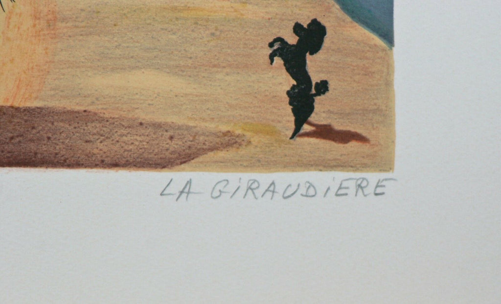 "Au Cirque" By La Giraudiere Lithograph On Paper 25.5' x 18.75"