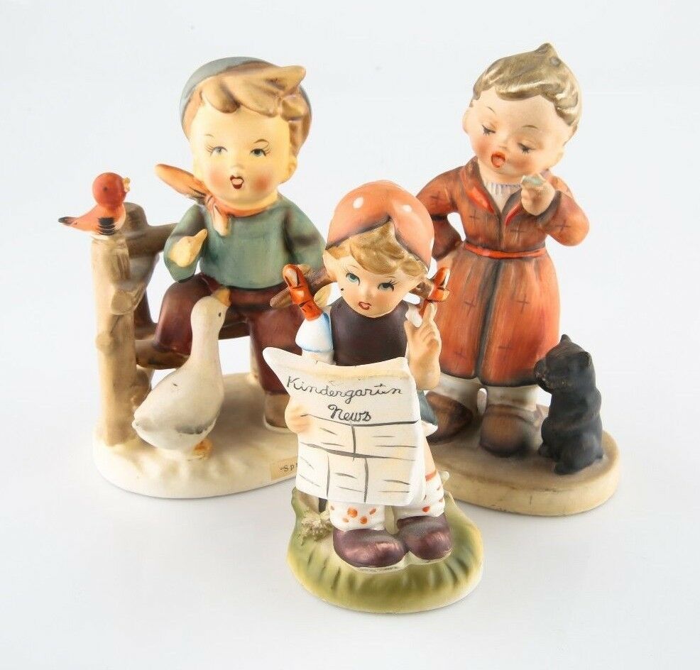 Lot of 5 Erich Stuaffer Porcelain Figurines, Good Condition, Great Collectibles!