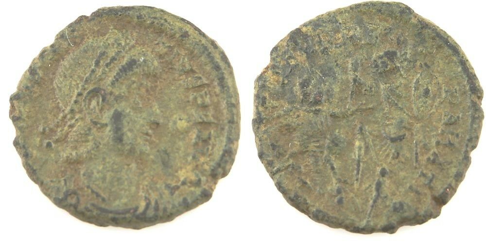 337-361 AD Roman AE3 1/2-Centenionalis Coin VF+ Constantius II Persian S-4010