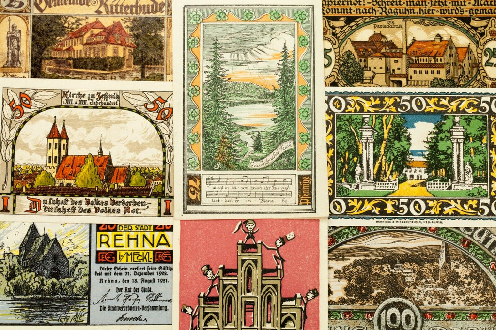 1920's Germany Notgeld (Emergency Money) 25pc - Eutin, Lichtenfels, Meinheim