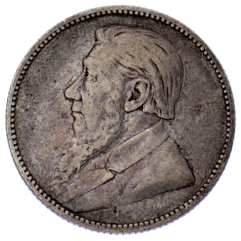 1894 South Africa Shilling Coin (VF) Very Fine KM# 5