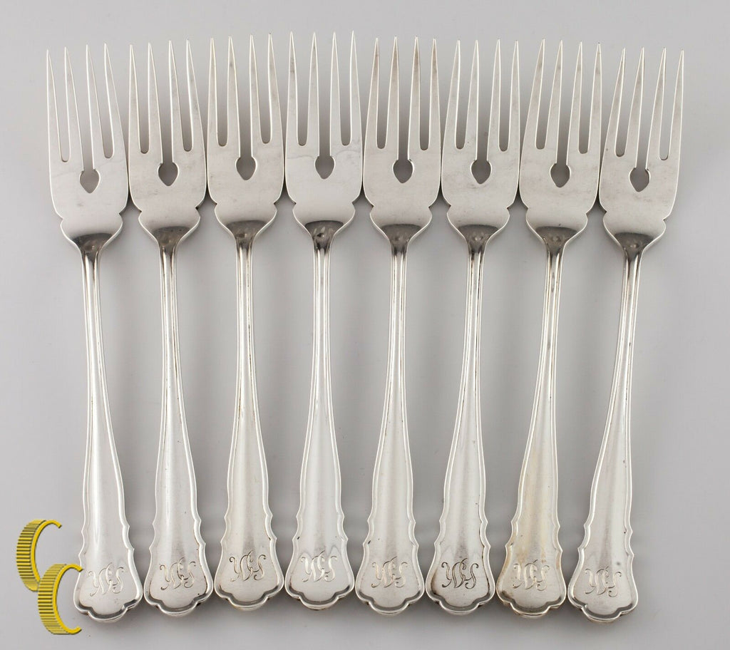 Wilkens Chippendale Sterling Silver 925 Fish Fork And Knives Set 16 Pieces + Box