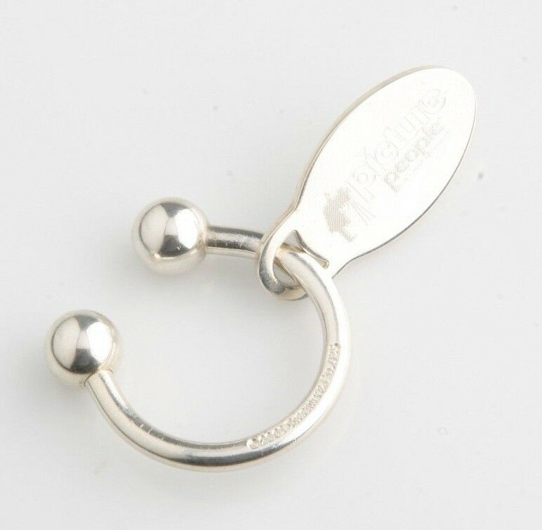 Tiffany & Co. Sterling Silver Key Ring with "Picture People" Tag Great Piece!