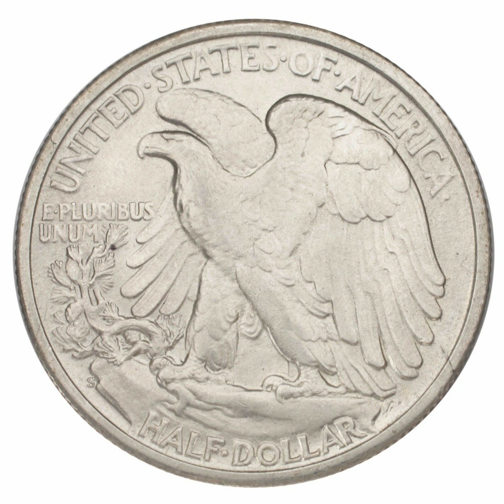 1945-S Silver Walking Liberty 50C (Choice BU Condition) Full Mint Luster