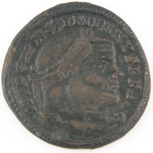 286-305 AD Roman AE Follis Coin XF Maximianus Moneta Ticinum Extra Fine RIC#47b