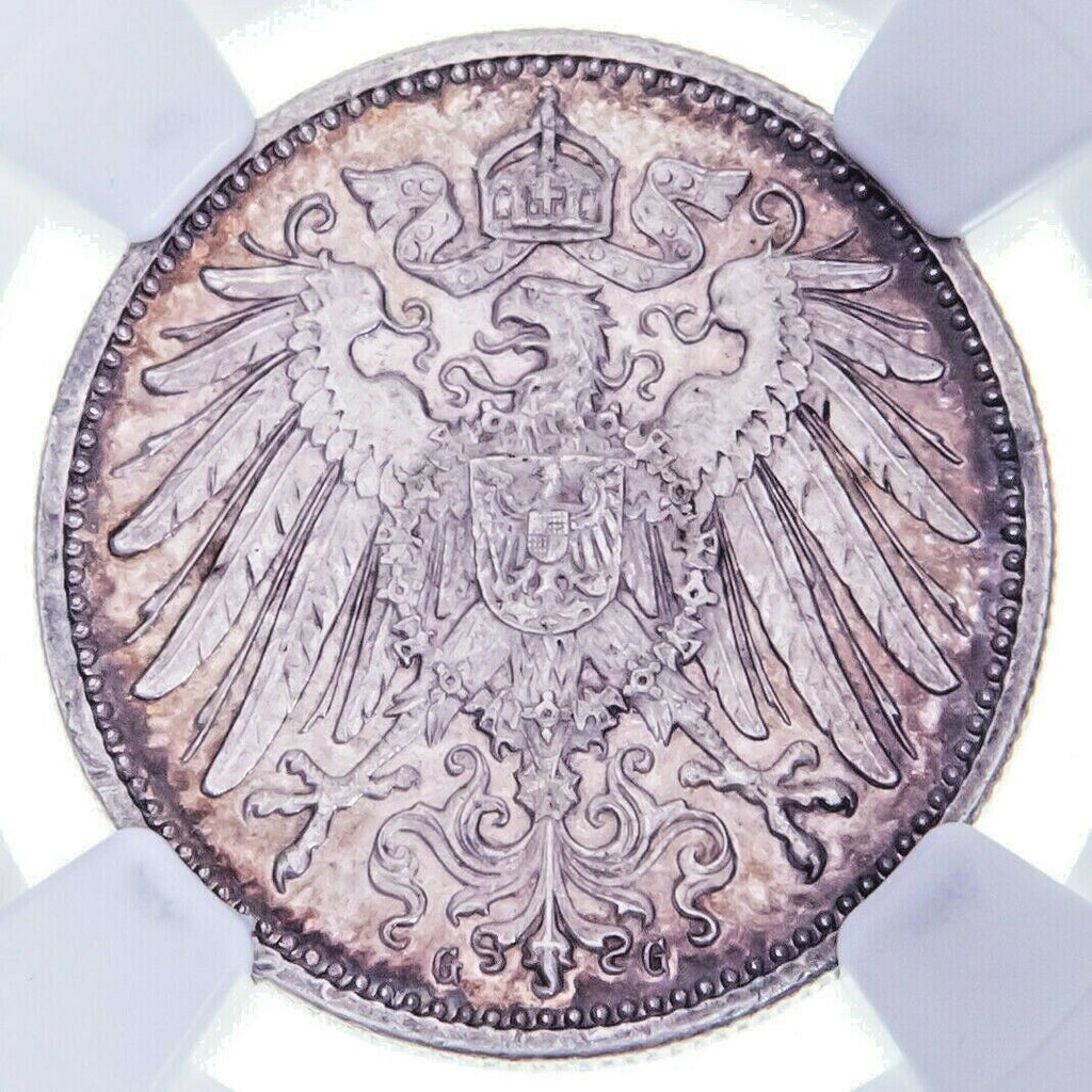 1903 G Germany Mark 1M Silver Coin NGC Graded UNC Details