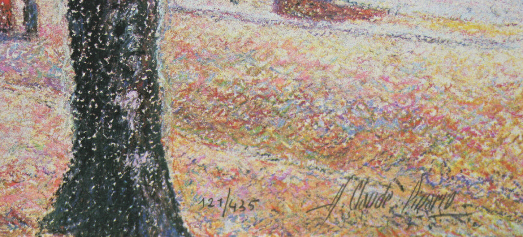 "La Plage de Bordigherra" By H Claude Pissarro Signed  LE of 435 Silkscreen