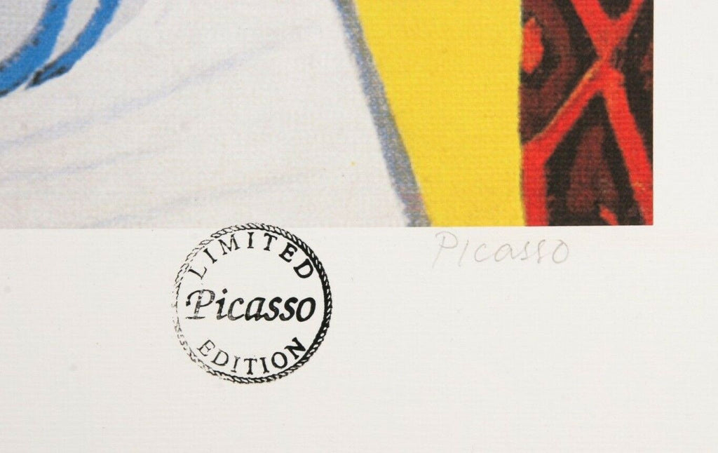 "The Dream" by Pablo Picasso Chromolithograph LE 114/680 Facsimile Signature