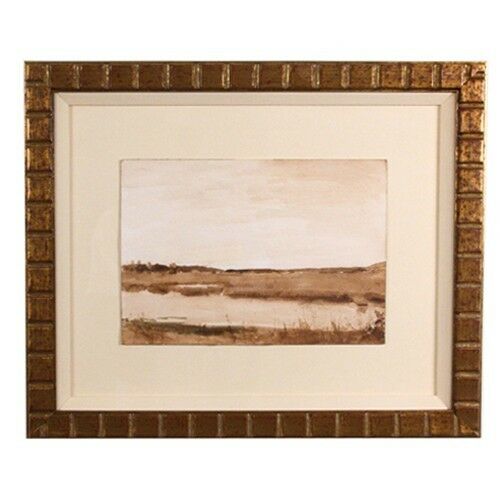 Larry Horowitz "Sepia March" Watercolor on Paper Frame: 14.25" x 17.5"