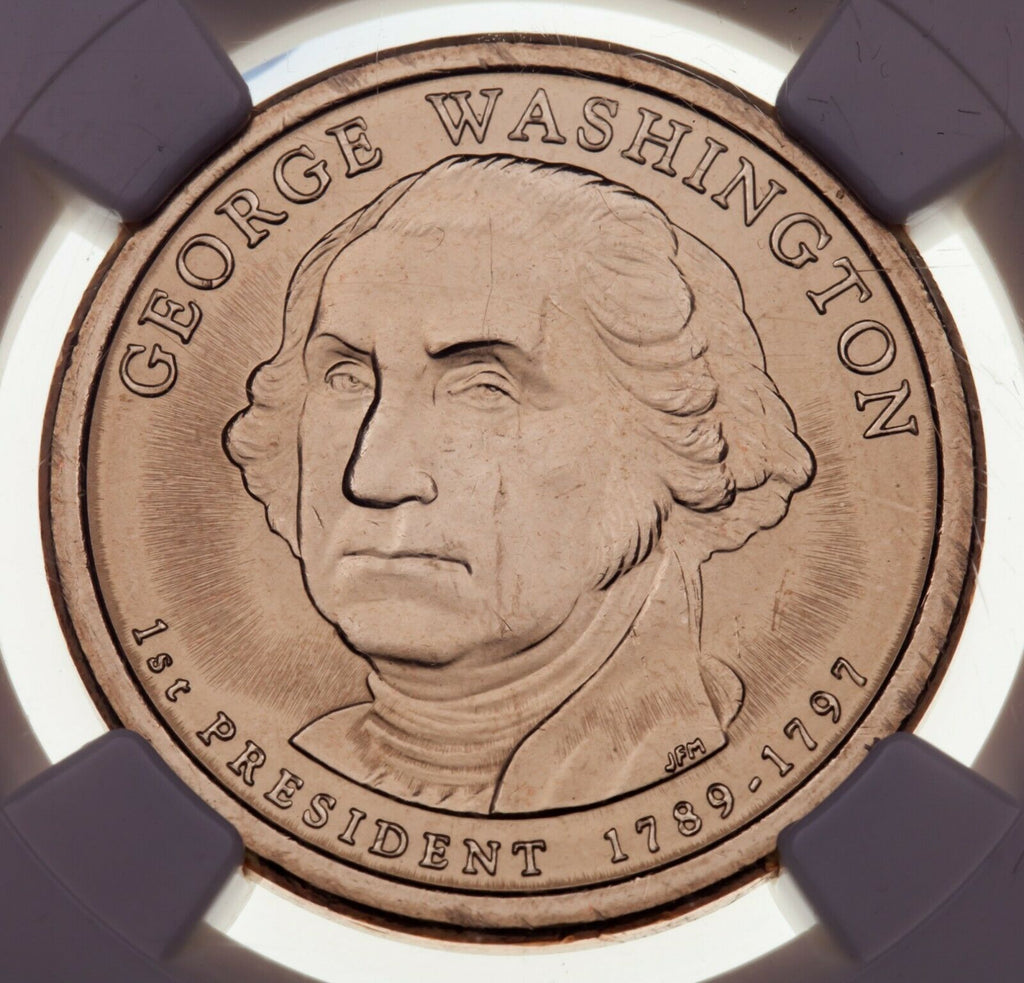 2007 George Washington $1 Missing Edge Lettering Graded by NGC as MS-65 Error