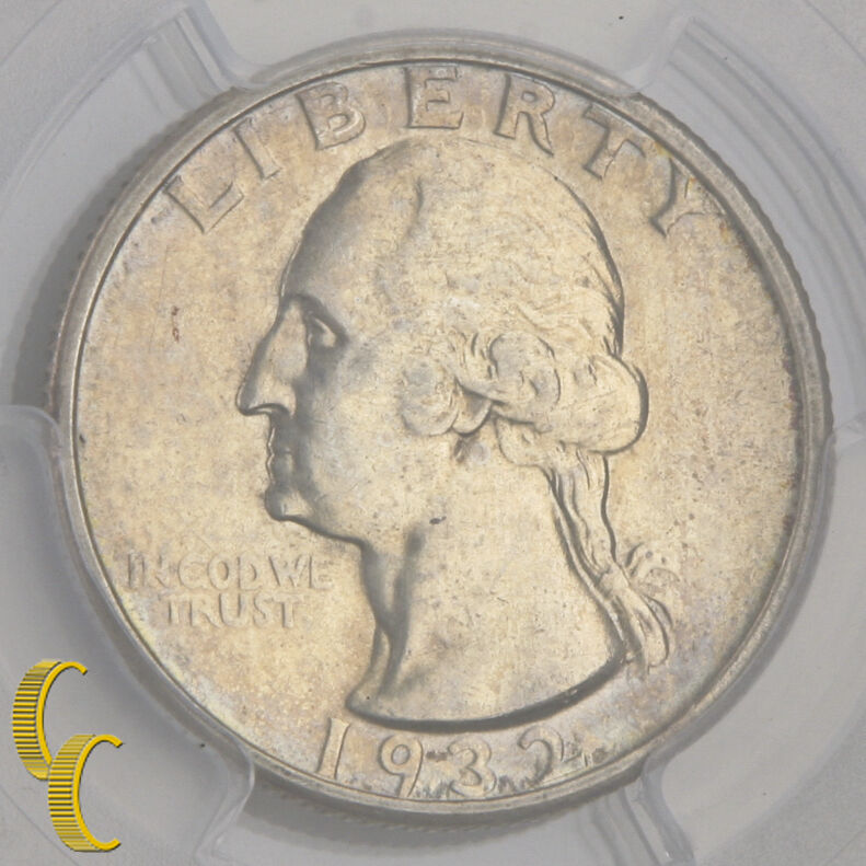 1932-S 25¢ Washington Quarter Graded by PCGS as Genuine Cleaning - AU Details