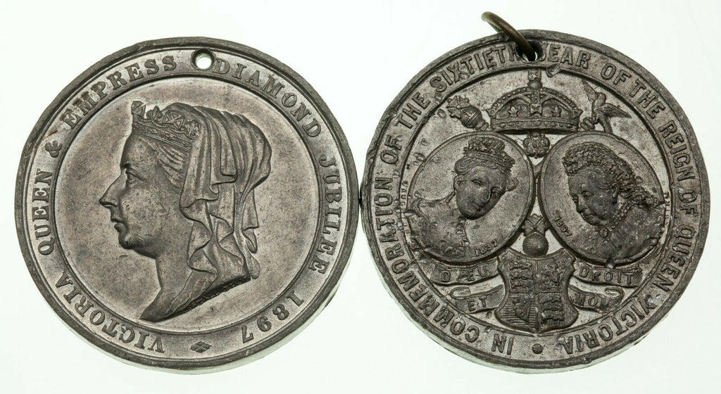 1897 Great Britain Queen Victoria's Diamond Jubilee Medallion Lot of 4