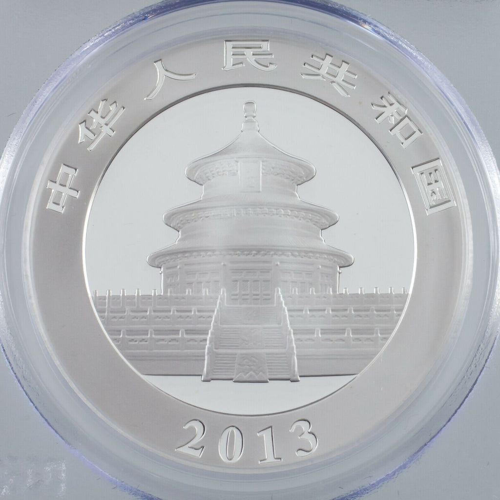 2013 China 10 Yuan Silver Panda Graded by PCGS as MS70! Gorgeous Strike