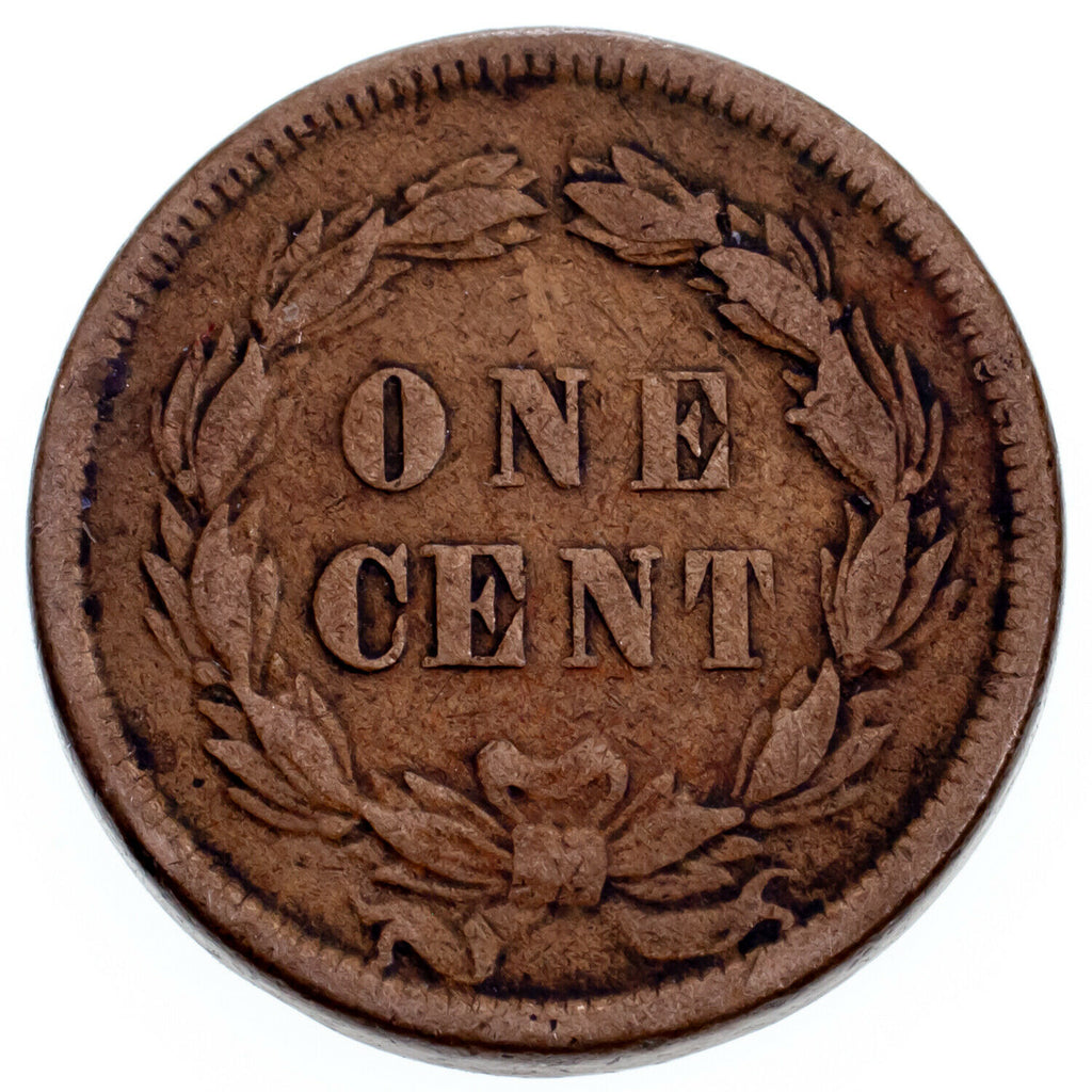 1859 1C Indian Cent VF Condition, Brown Color, Clear LIBERTY and Beads
