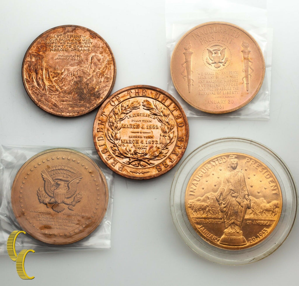 US President Mint Medals Reagan, Grant, Eisenhower, JFK, Nixon