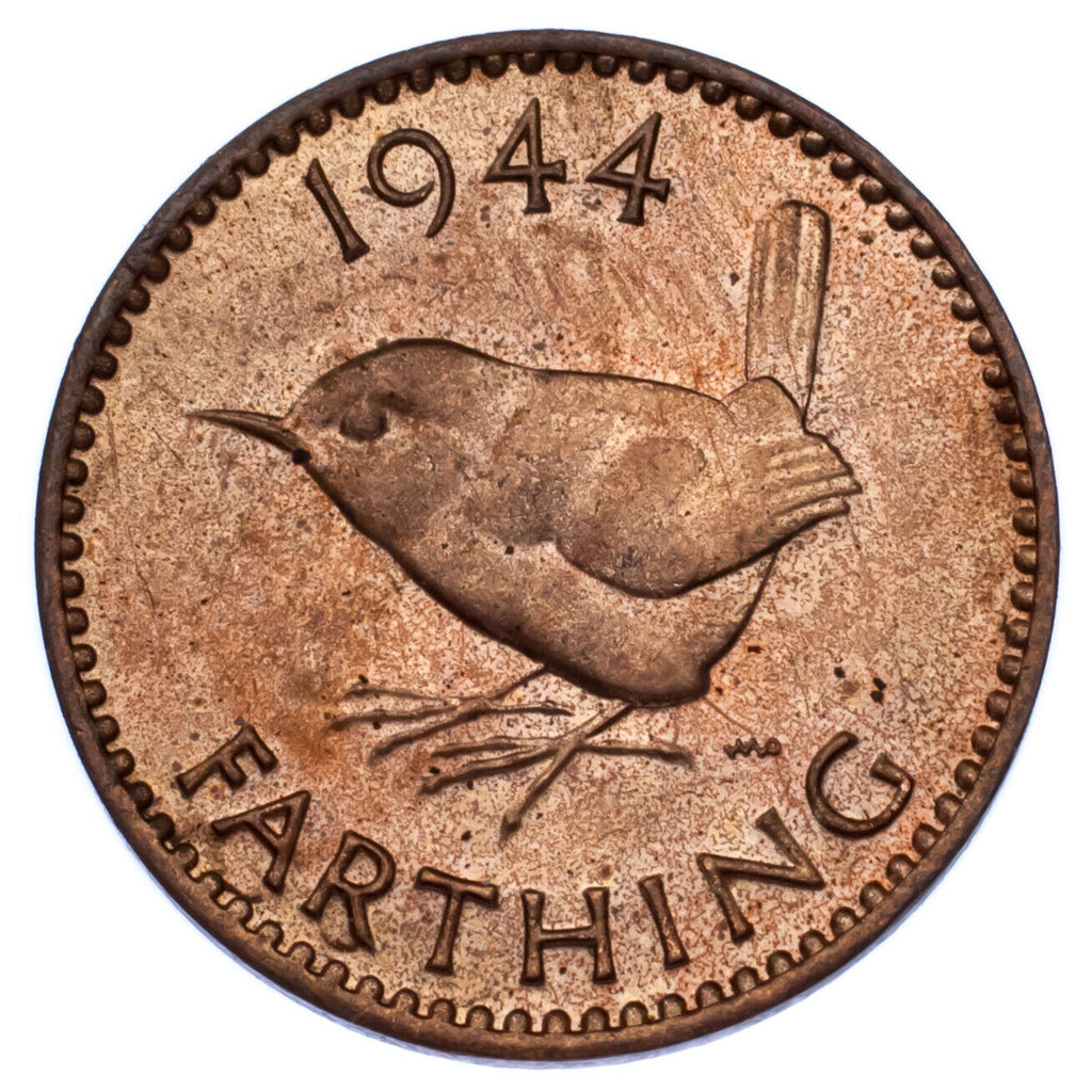 Great Britain 5-Coin Set // Pre-Decimal Coinage // Farthing Halfpenny Threepence