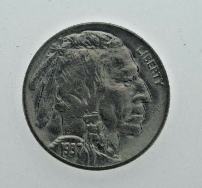 1937 Buffalo Nickel 5c Gem (BU) Brilliant Uncirculated Condition