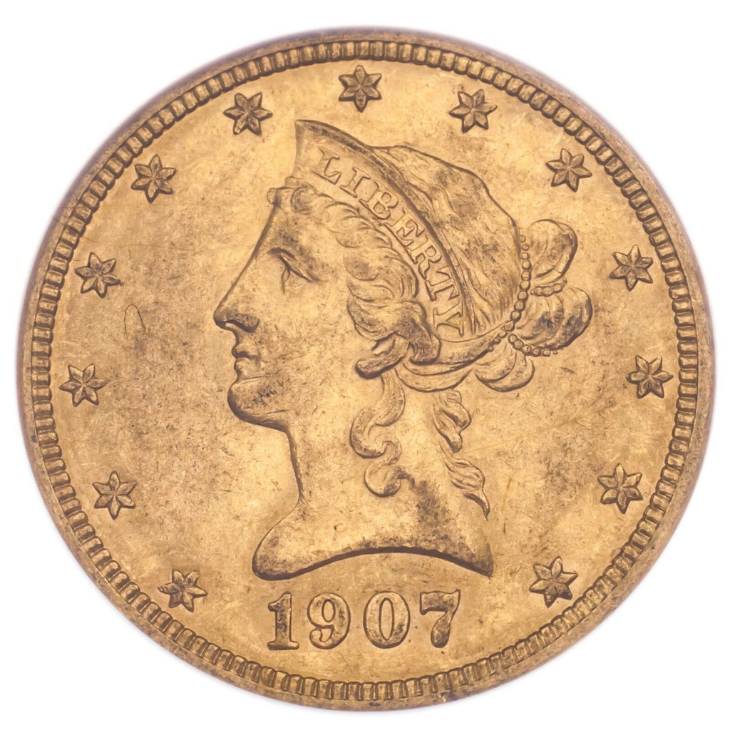 1907 G$10 Gold Liberty Head Graded by NGC as AU-58! Released by GSA!