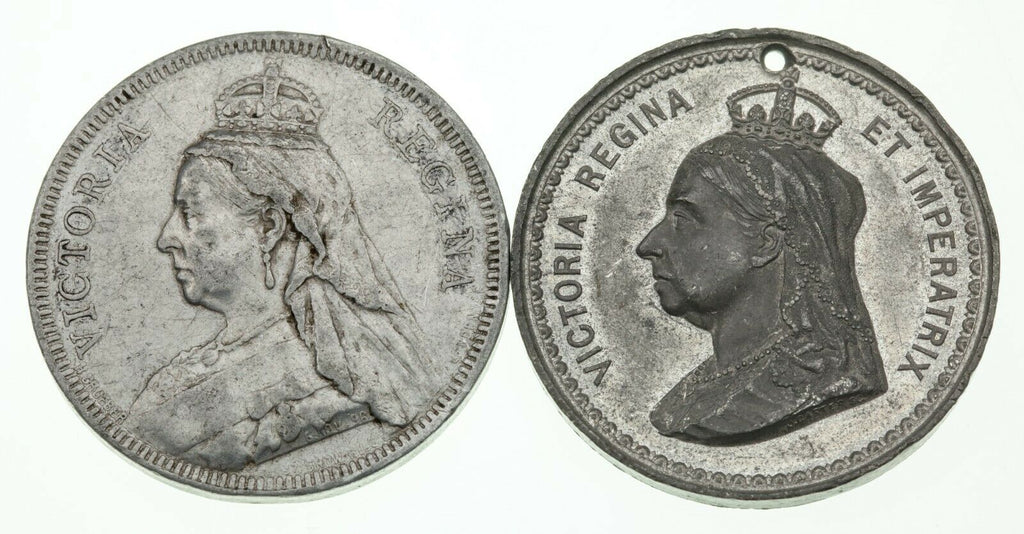 1897 Great Britain Queen Victoria's Diamond Jubilee Medallion Lot of 4