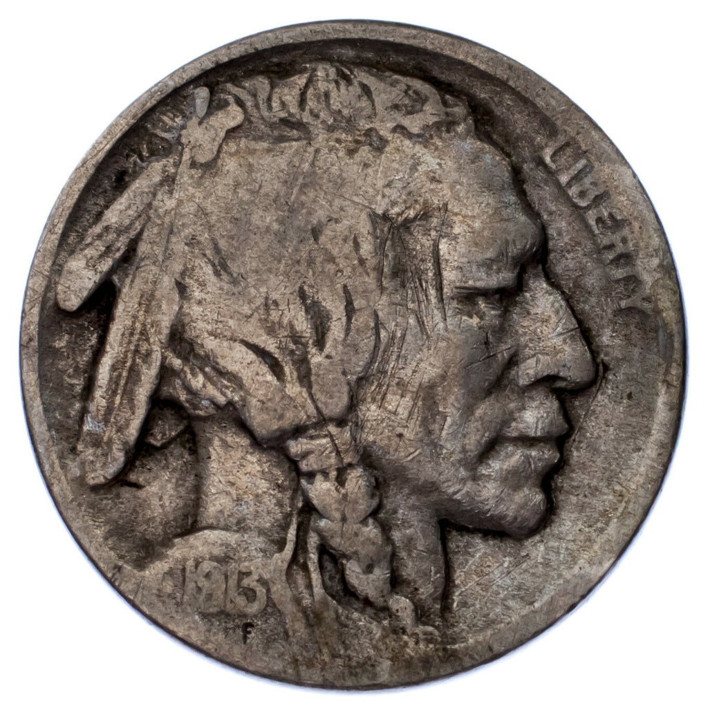 1913-D 5C Buffalo Nickel in VG Condition, Natural Color, Nice 4 Digit Date