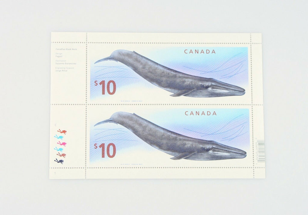 2010 Lot of 9 $10 Blue Whale High Value Canadian Stamps w/ Two Loose Stamps