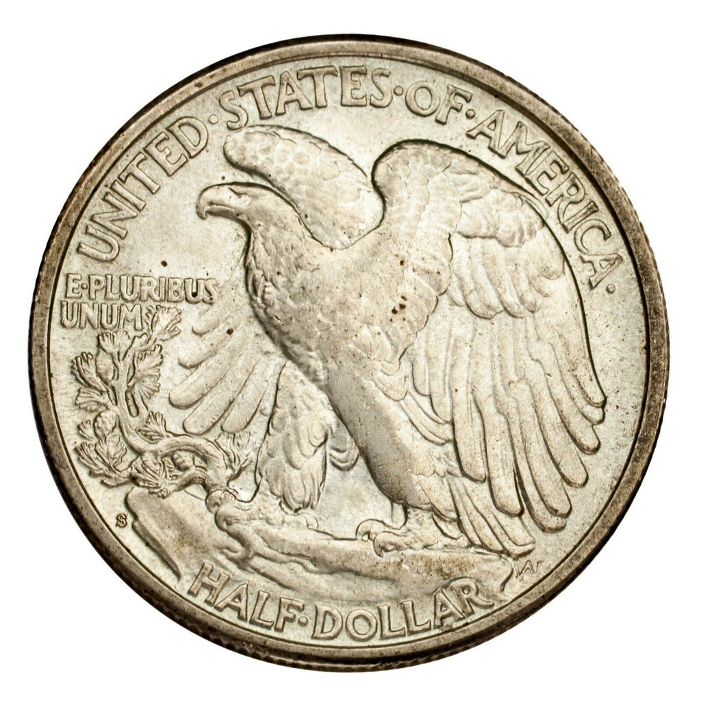 1941-S Silver Walking Liberty Half Dollar 50C (Choice BU Condition)