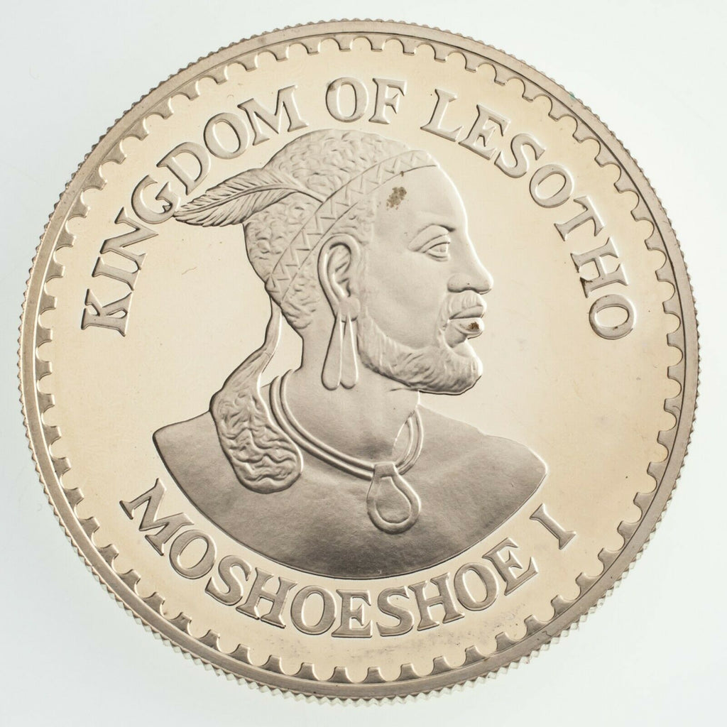 1984 Kingdom of Lesotho Sterling Silver Int'l Games 25 Maloti Proof Round