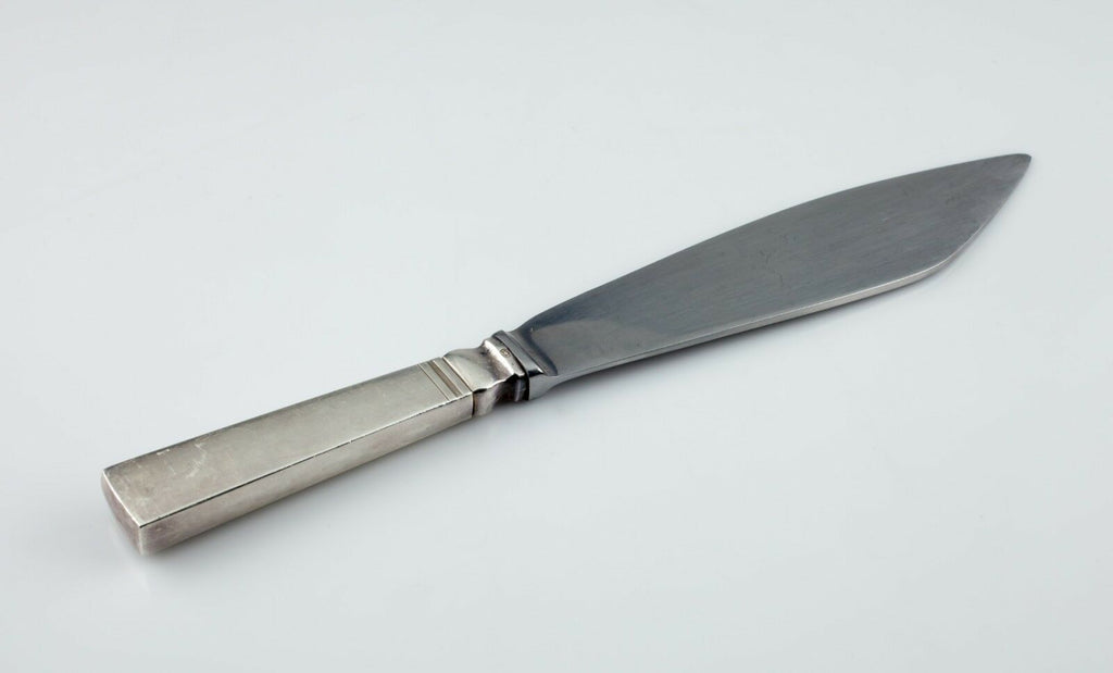 Georg Jensen Sterling Silver Acadia-Blok Cake Knife Nice Designer!
