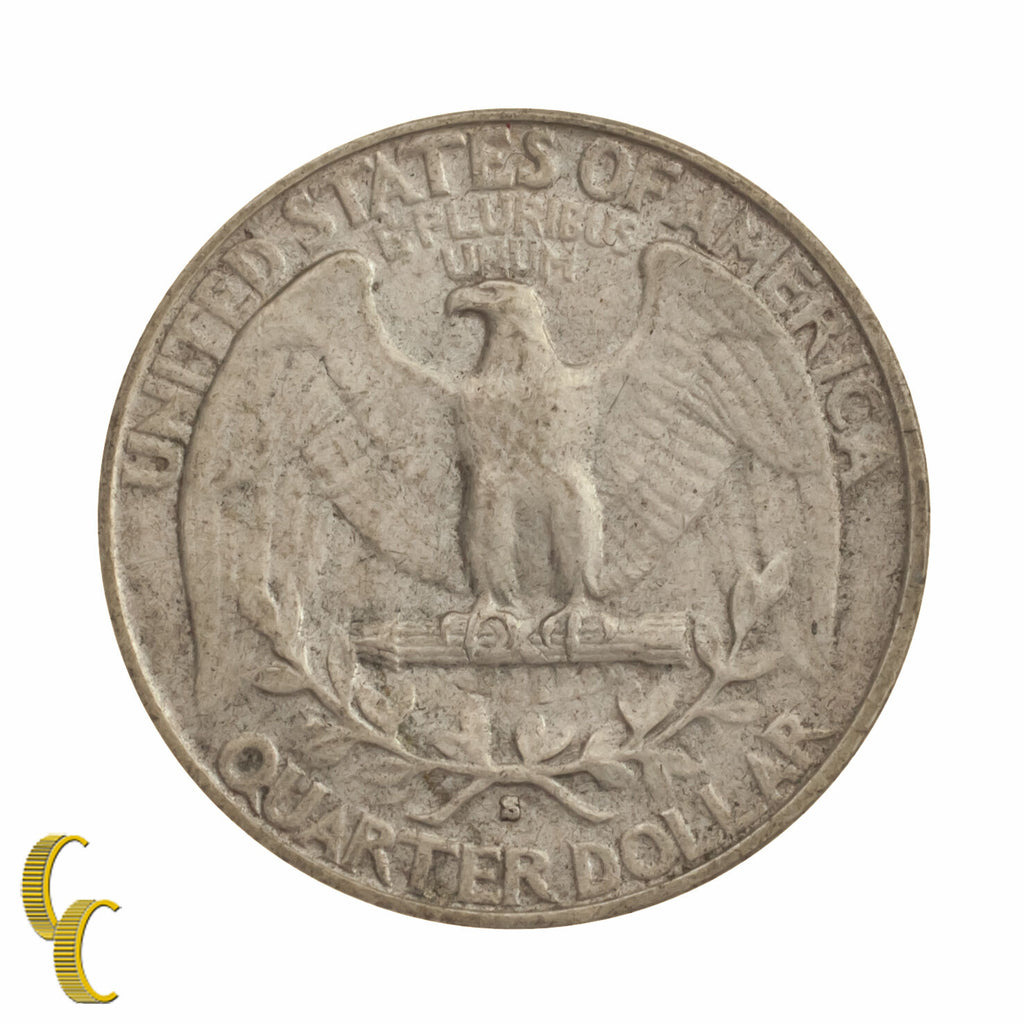 1932-S Silver Washington Quarter 25C (About Uncirculated, AU Condition)