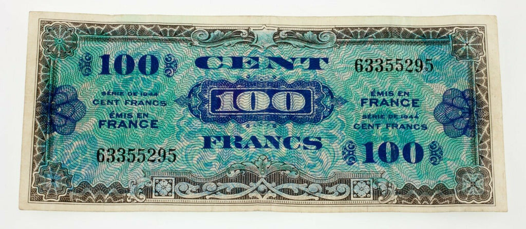 Lot of 6 France Notes Miscellaneous VF to XF Condition 1944 - 1985